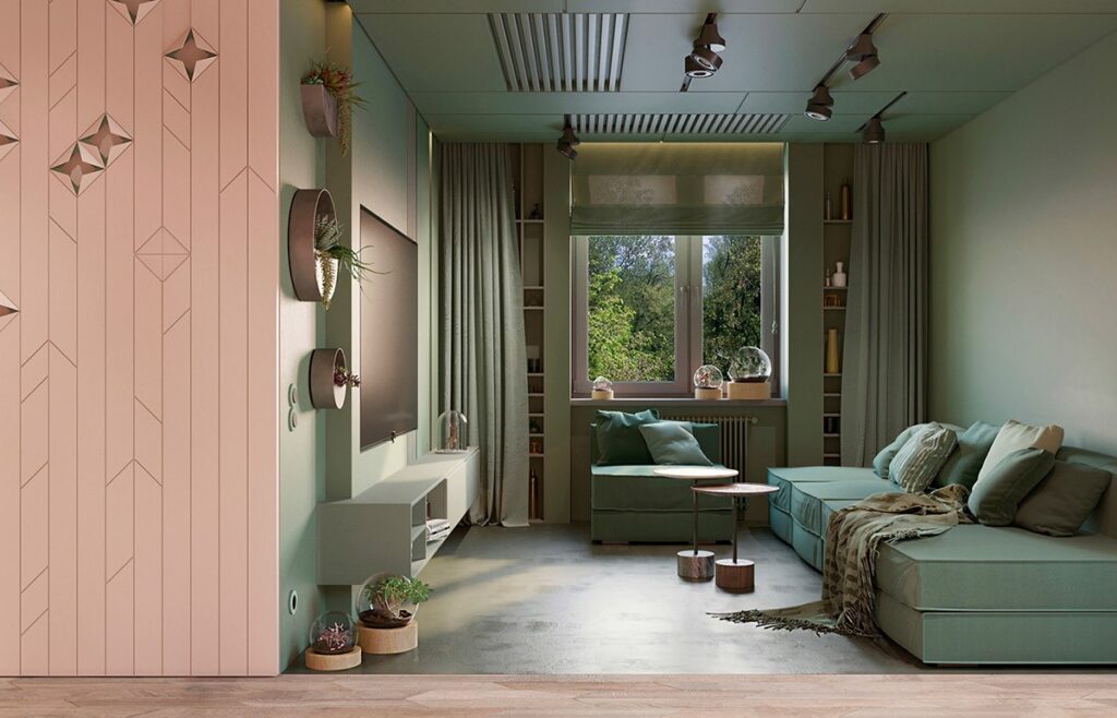 Green Living Room Styles
